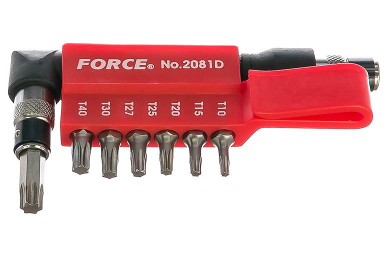 Набор бит 1/4 Force 2081D Torx (8 предметов)