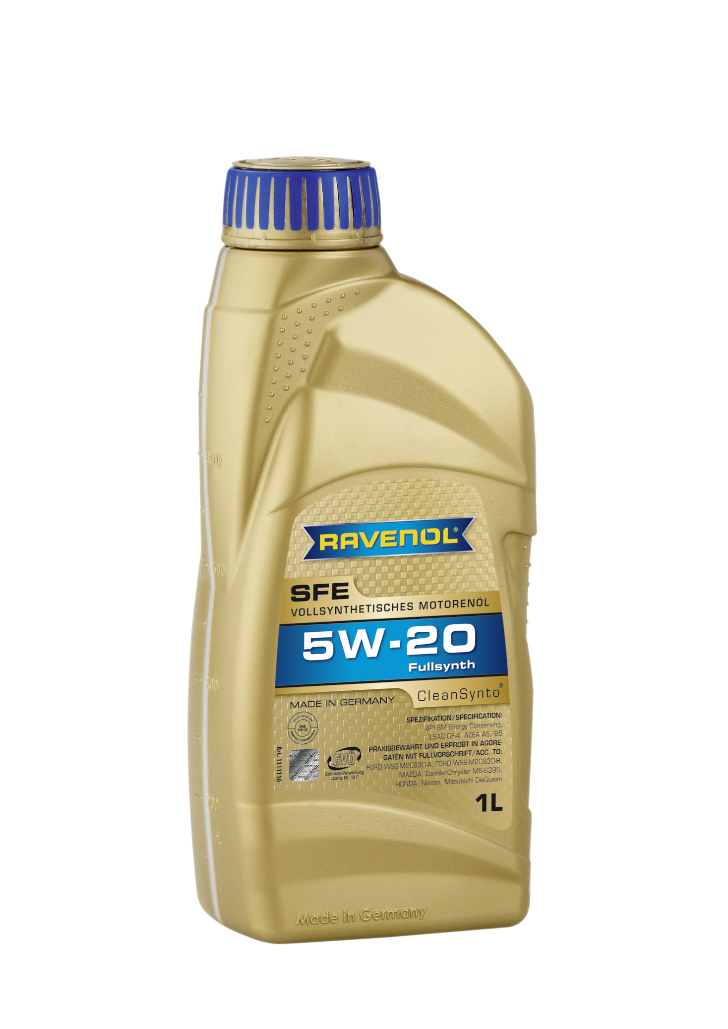 Моторное масло Ravenol 4014835722514 Super Fuel Economy SFE 5W-20 1 л