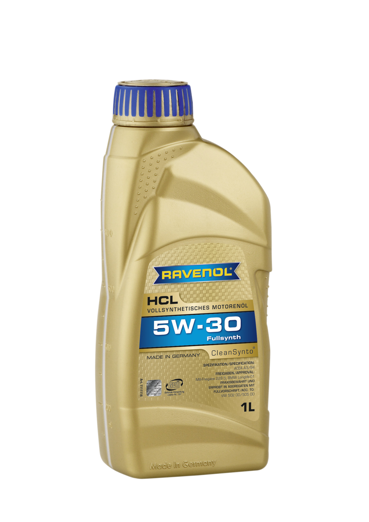 Моторное масло Ravenol 4014835722910 HCL 5W-30 1 л