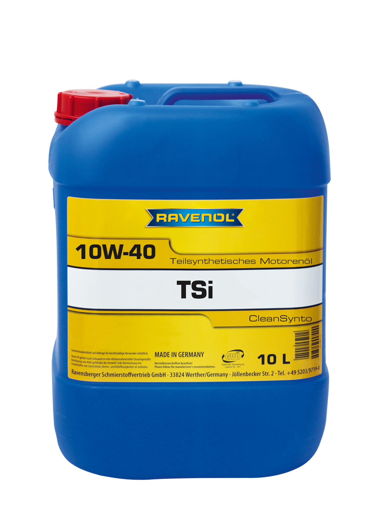 Моторное масло Ravenol 4014835724143 TSI 10W-40 10 л