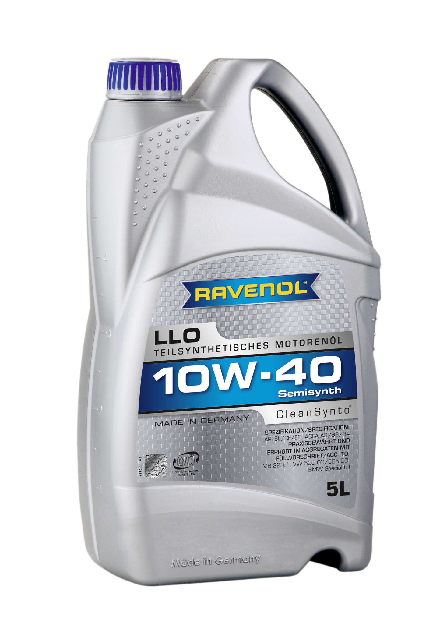 Моторное масло Ravenol 4014835724358 Leichtlaufoel LLO 10W-40 5 л