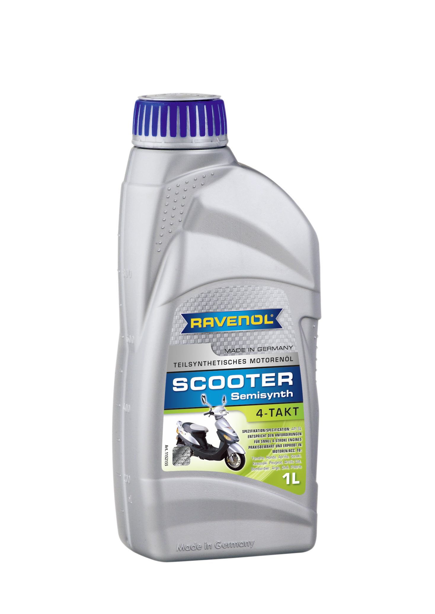 Моторное масло Ravenol 4014835728219 SCOOTER 4-Takt Teilsynth  1 л