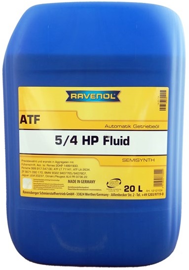 Трансмиссионное масло Ravenol 4014835787421 ATF 5/4 HP  20 л