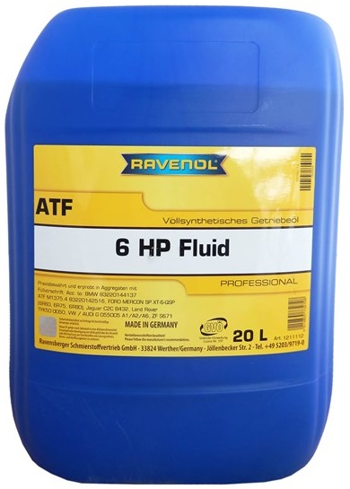 Трансмиссионное масло Ravenol 4014835785427 ATF 6 HP Fluid  20 л