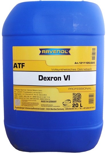 Трансмиссионное масло Ravenol 4014835732223 ATF Dexron VI  20 л