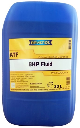 Трансмиссионное масло Ravenol 4014835786622 ATF 8HP Fluid  20 л