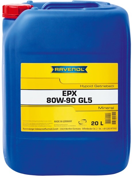 Трансмиссионное масло Ravenol 4014835734746 Hypoid EPX Getriebe-Oel 80W-90 20 л