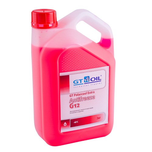 Жидкость охлаждающая Gt oil 4665300010225 GT PolarCool EXTRA G12  3 л