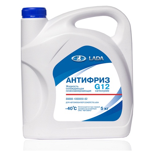 Жидкость охлаждающая Lada 88888100005082 Antifreeze G12  5 л