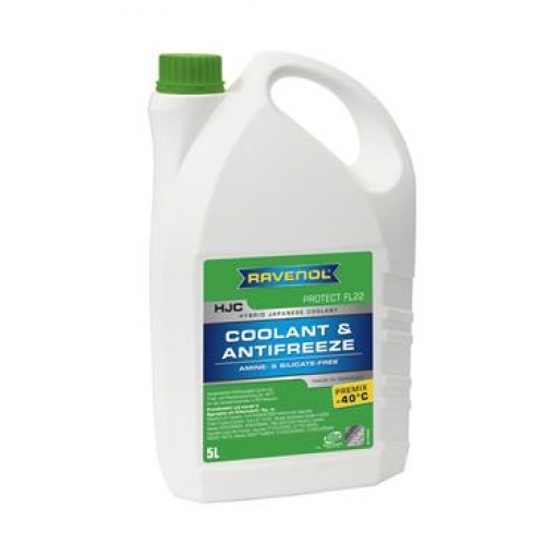 Жидкость охлаждающая Ravenol 1410123-005-01-999 HJC HYBRID JAPANESE COOLANT PREMIX  5 л