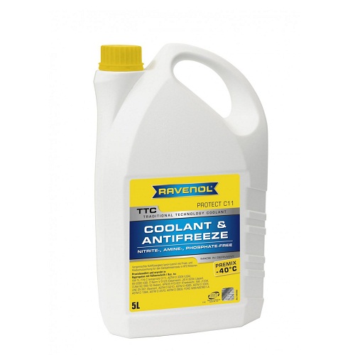 Жидкость охлаждающая Ravenol 4014835755352 TTC Traditional Technology Coolant Premix  5 л