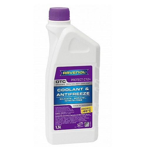 Жидкость охлаждающая Ravenol 4014835755512 OTC Organic Technology Coolant Premix  1.5 л