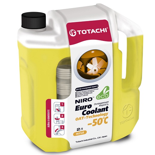 Жидкость охлаждающая Totachi 4589904923975 NIRO EURO COOLANT OAT TECHNOLOGY  2 л