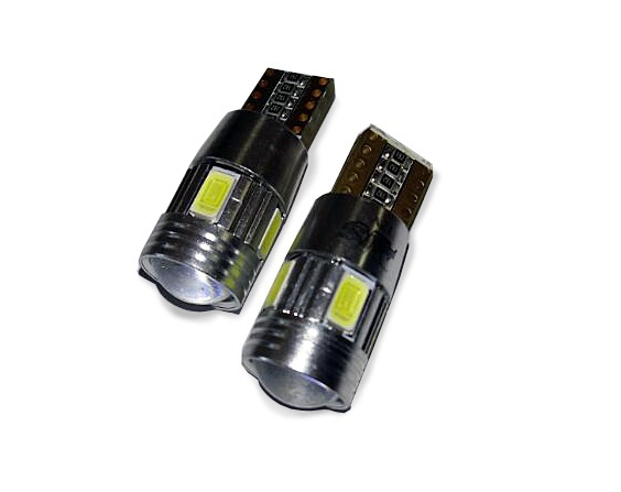 Лампа светодиодная T10 C023 белый (W2.1x9.5D) 5SMD 5730, блистер 2 штуки