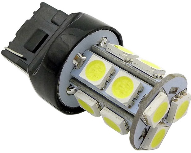 Лампа светодиодная T20 T048A белый (W3х16q) 13SMD 5050, 1 contact, коробка 2 штуки