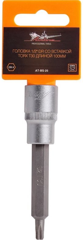 Головка 1/2 DR со вставкой TORX T30 AIRLINE AT-BS-25 (длина 100 мм)