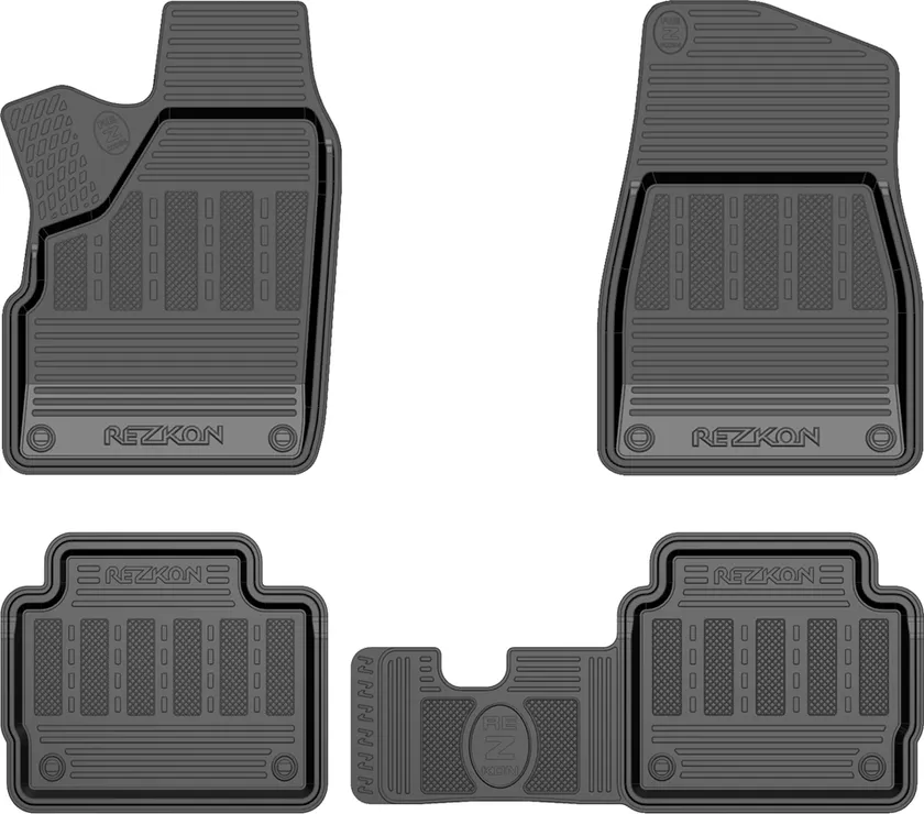 Коврики Rezkon резиновые (стандарт) для салона Lada 4х4 Urban 2016-2020
