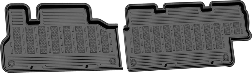 Коврики Rezkon резиновые второй ряд сидений для салона ГАЗ Газель Next фермер 2013-2020