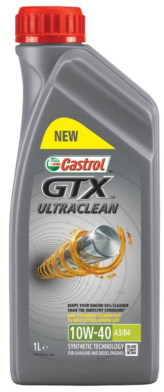 Масло моторное полусинтетическое Castrol 15A4DE GTX Ultraclean 10W-40, 1л