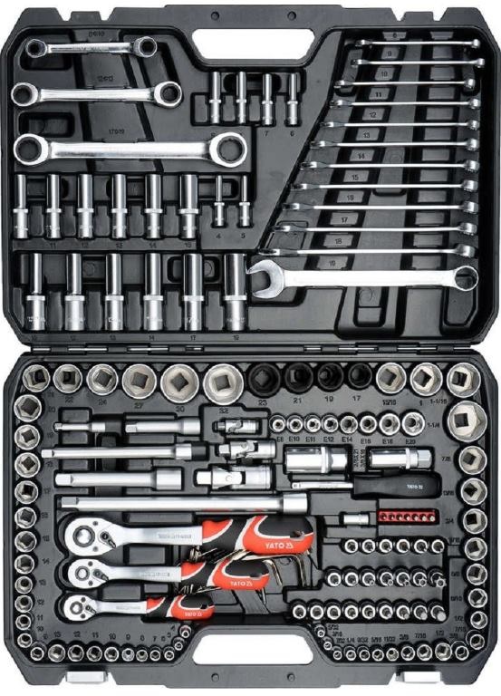 Набор инструментов YATO YT-38811 1/4, 3/8, 1/2 (150 предметов)