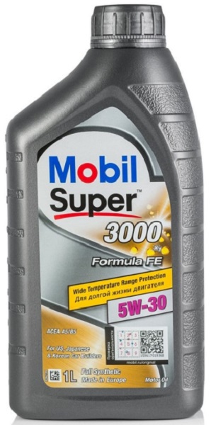 Масло моторное синтетическое Mobil 152565 Super 3000 X1 Formula FE 5W-30, 1л