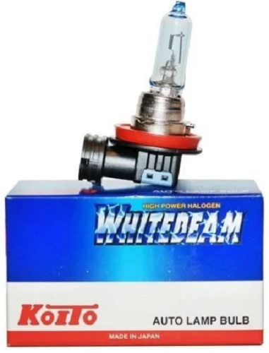 Лампа галогенная Koito 0759W Whitebeam H9, 12V, 65W (120W) 4000K, уп. 1 шт.