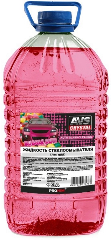 Жидкость стеклоомывателя AVS A07578S лето, BubbleGum