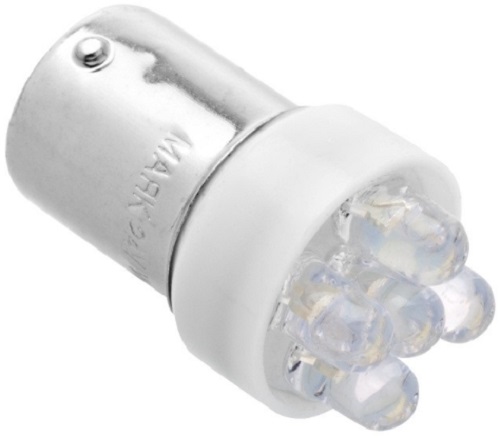 Лампа светодиодная Маяк 24T15-W\5LED 24v t15 5led ba15s white