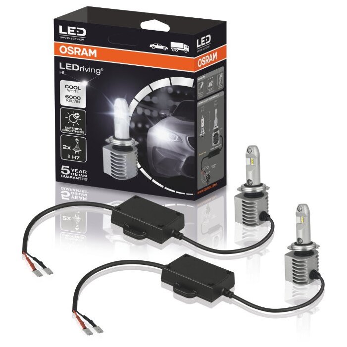 Лампа светодиодная Osram 65210CW LEDriving H7 12-24В 14Вт, 2шт