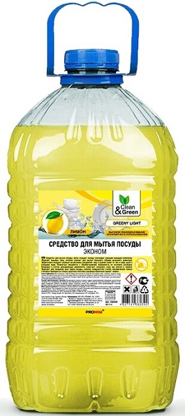 Cредство для мытья посуды эконом AVS CG8039, 5 л, clean&green 