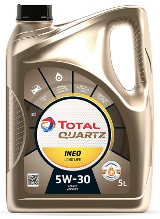 Масло моторное синтетическое Total 213819 QUARTZ INEO LONG LIFE 5W-30, 5л