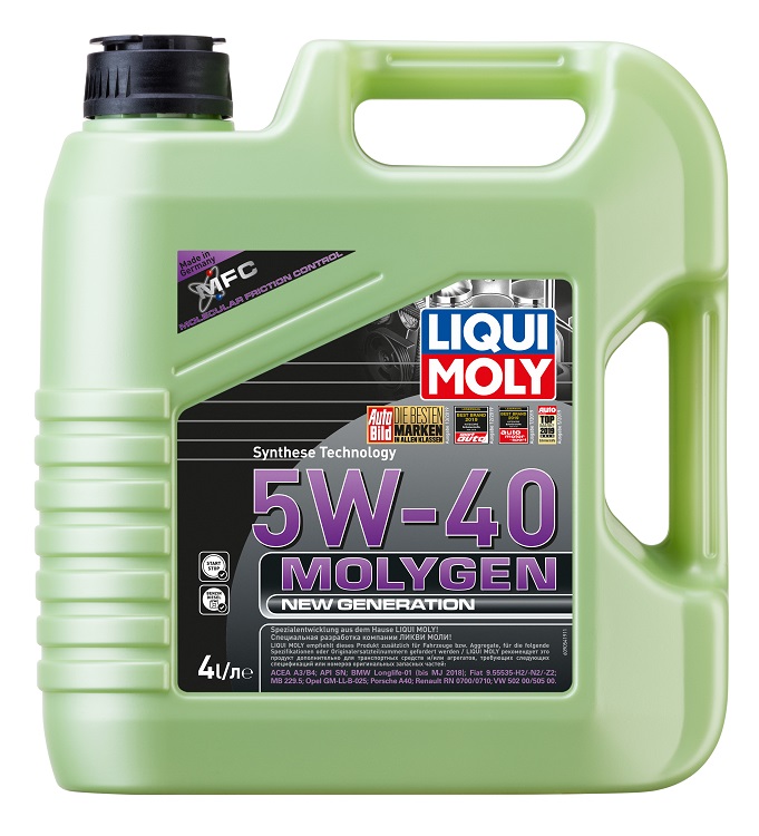 Масло моторное синтетическое Liqui Moly 9054 Molygen New Generation 5W-40, 4л