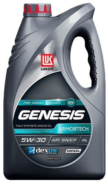 Масло моторное синтетическое Lukoil 3149855 Genesis Armortech Diesel 5W-30, 4л