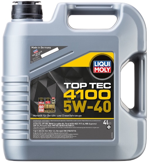 Масло моторное синтетическое Liqui Moly 7547 Top Tec 4100 5W-40, 4л