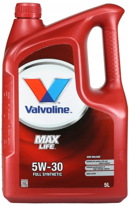 Масло моторное синтетическое Valvoline 872370 MaxLife 5W-30, 4л