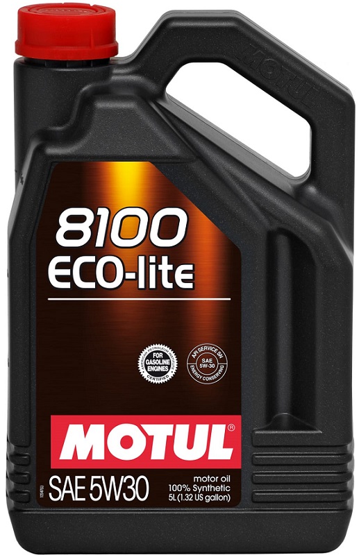 Масло моторное синтетическое Motul 108214 8100 Eco-lite 5W-30, 5л