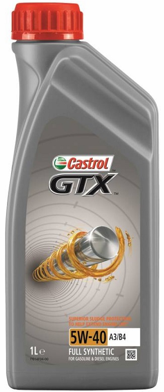 Масло моторное синтетическое Castrol 15B9F6 GTX A3/B4 5W-40, 1л