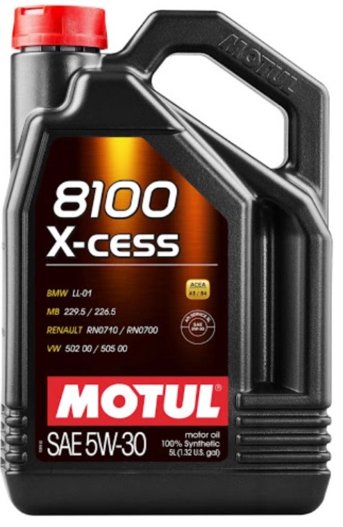 Масло моторное синтетическое Motul 108946 8100 X-CESS 5W-30, 5л