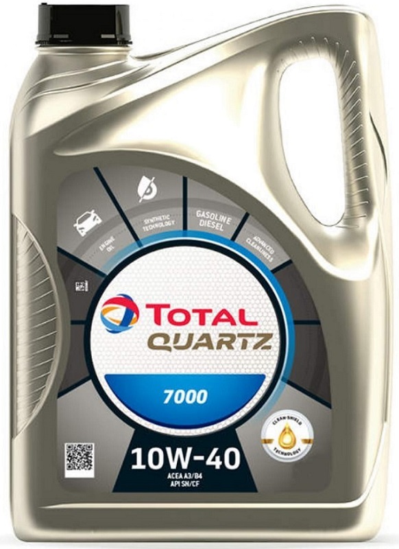 Масло моторное полусинтетическое Total 11020501 QUARTZ 7000 10W-40, 4л