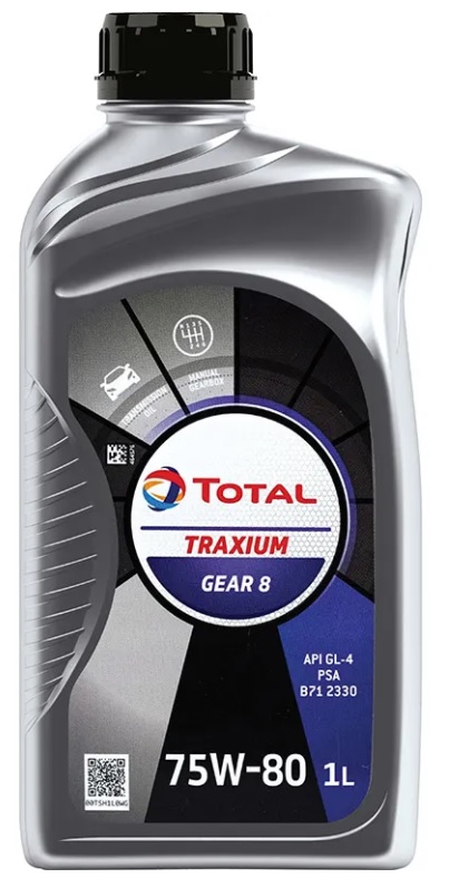 Масло трансмиссионное Total 214082 Traxium Gear 8 75W-80, 1л