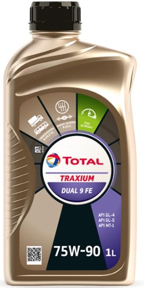 Масло трансмиссионное синтетическое Total 11150301 Traxium Dual 9 FE 75W-90, 1л