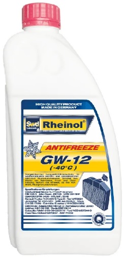 Жидкость охлаждающая SWD Rheinol 39142,180 Antifreeze GW-12 Konzentrat, красная, 1.5л