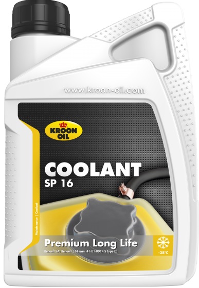 Жидкость охлаждающая Kroon oil 32694 Coolant SP 16, жёлтая, 5л