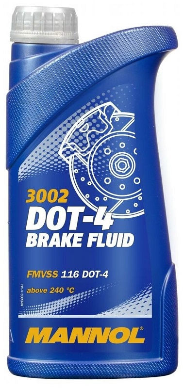 Жидкость тормозная Mannol 2468 dot 4, BRAKE FLUID, 0.455л