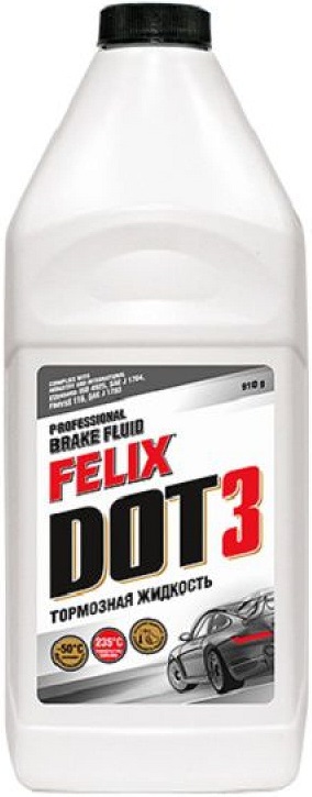 Жидкость тормозная Felix 430130008 dot 3, BRAKE FLUID, 1л