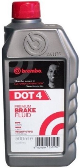 Жидкость тормозная Brembo L 04 205 dot 4, 0.5л