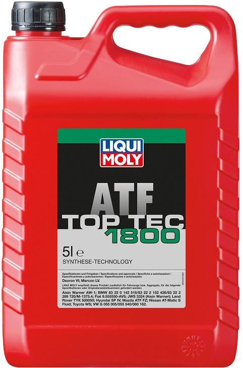 Масло НС-синтетическое трансмиссионное Liqui Moly 39020 Top Tec ATF 1800, 5л 