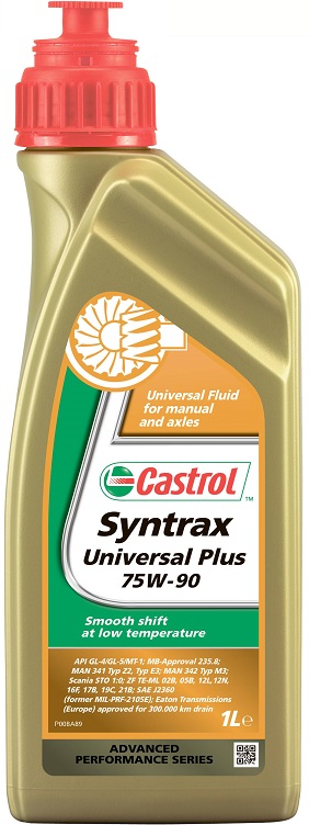 Масло трансмиссионное синтетическое Castrol 4671920060 Syntrax Universal Plus 75W-90, 1л