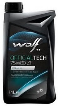 Масло трансмиссионное синтетическое Wolf oil 8325601 OfficialTech ZF 75W-80, 1л