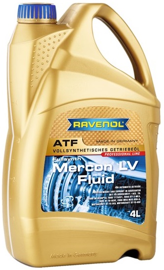 Масло трансмиссионное синтетическое Ravenol 4014835842199 ATF Mercon LV, 4л